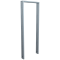 Lean-on hoop made of steel tube | Square tube, 80 x 20 mm | without cross bar | total width: 450 mm | hot-dip galvanized